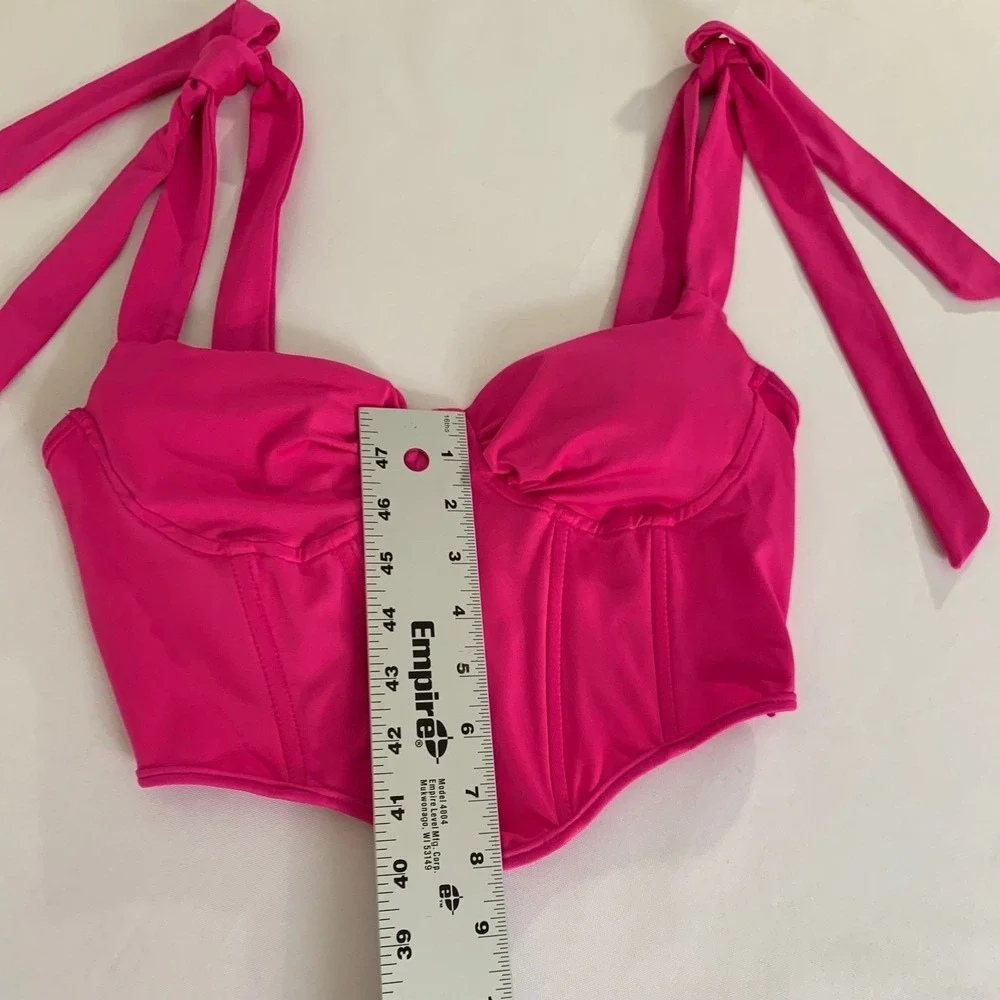 Lot of 5 Bikini Swim Tops Smocked Corset Bustier‎ Swimwear XS/S Festival Beach